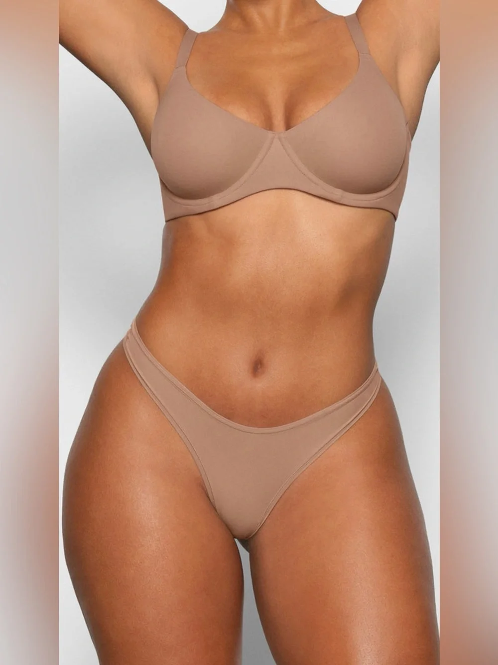 SKIMS Fits Everybody Unlined Demi Bra 34D NWT Sienna Color - Picture 7 of 9
